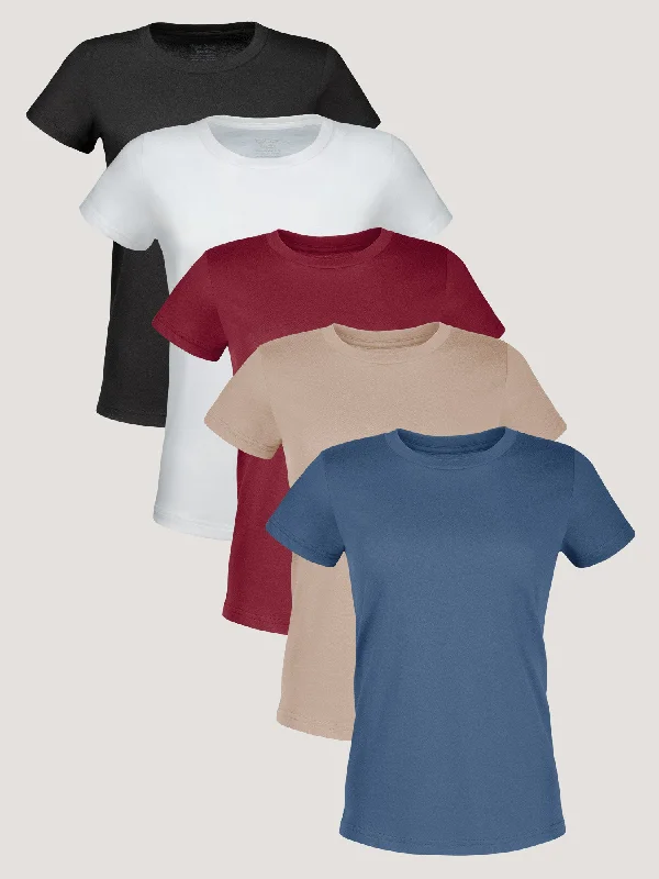 Women's Blouse with Wide CollarWomen's Crew Eclipse 5-Pack