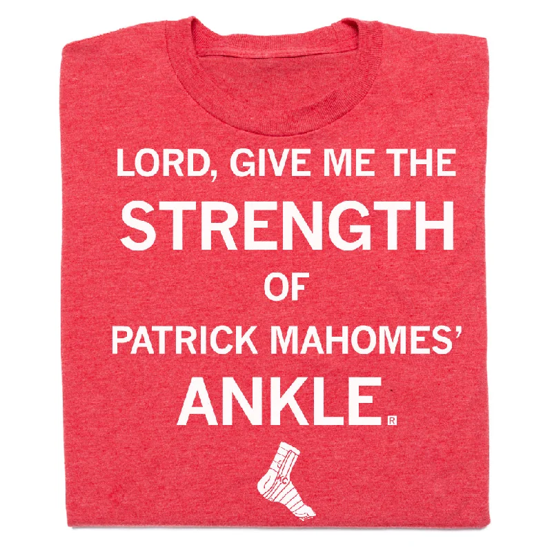 Women's Silk BlouseStrength of Patrick Mahomes' Ankle Graphic