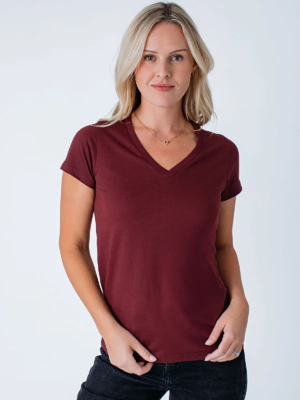 Women's V-Neck BlouseWomen's Garnet V-Neck