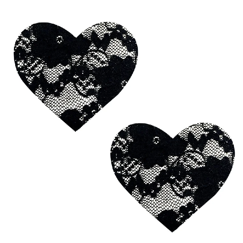 Vogue Black Lace I Heart U Nipztix Pasties