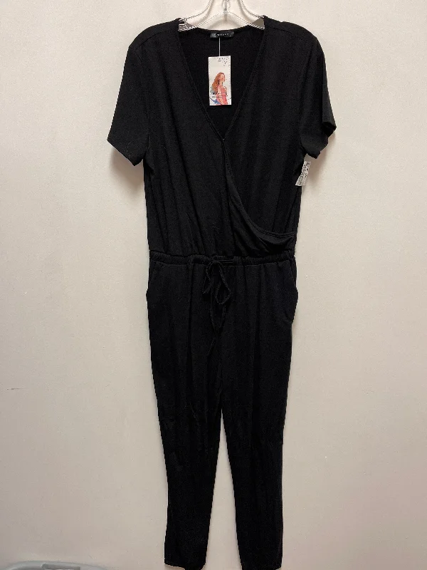 Women's Jumpsuits with Mandarin CollarJumpsuit By Clothes Mentor In Black, Size: L