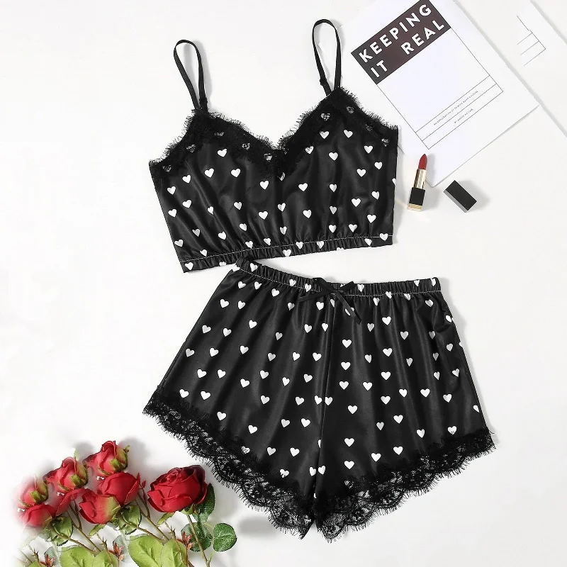 A Thousand Kisses - Lace Edge Short set