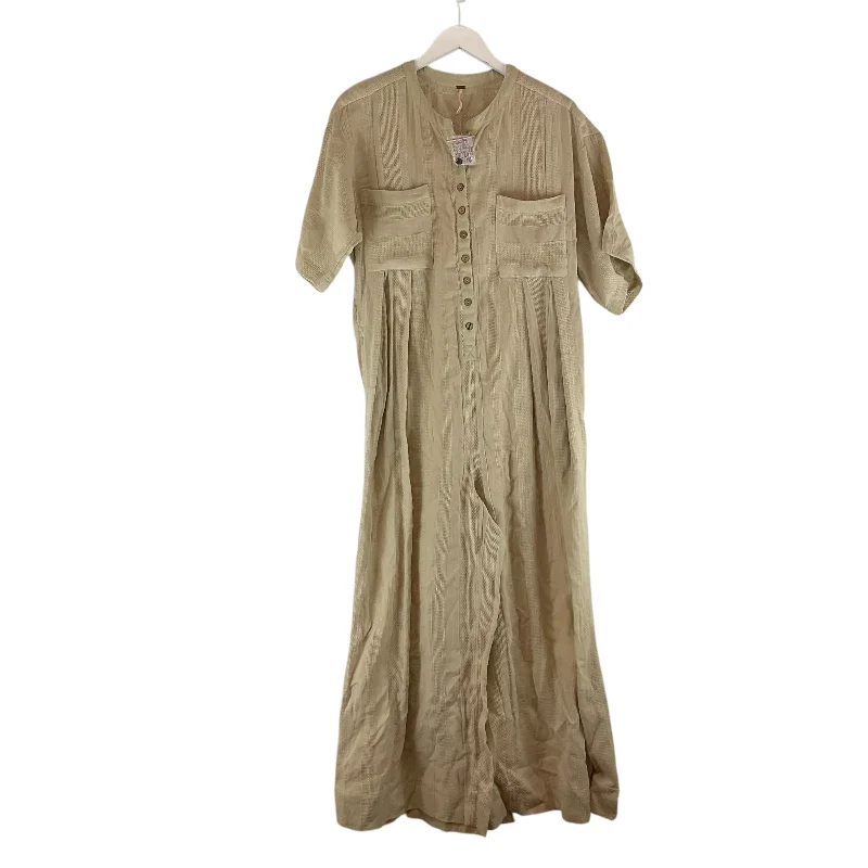 Women's Jumpsuits with ZipperJumpsuit By Free People In Tan, Size: S