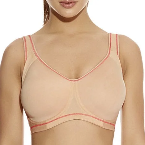 wireless bra for breastfeedingFREYA SONIC UW MOULDED SPACER SPORTS BRA NUDE