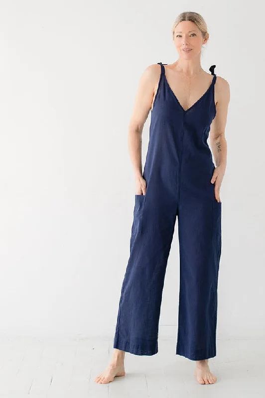 Women's One-Piece JumpsuitsTie Shoulder Jumpsuit by SALUA