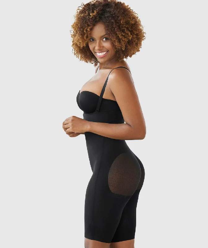 open-bust bodysuit for dressesSEAMLESS HIGH WAISTED W/THIGH CO