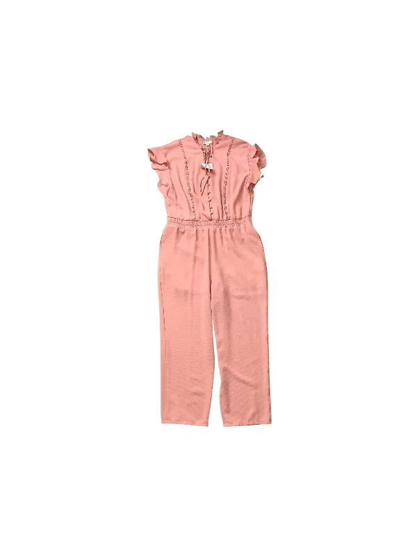 Women's Jumpsuits with Shirt CollarJumpsuit By Clothes Mentor In Pink, Size: 14