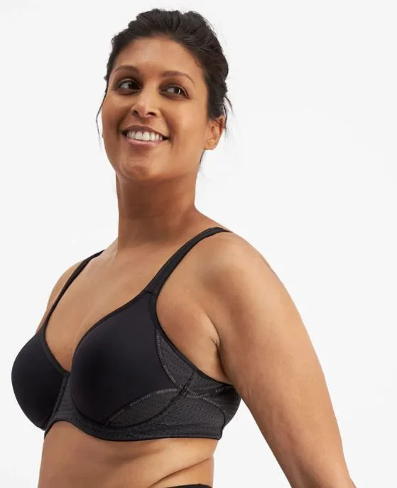 seamless bra for minimizersBERLEI - ELECTRIFY MESH CONTOUR SPORTS BRA