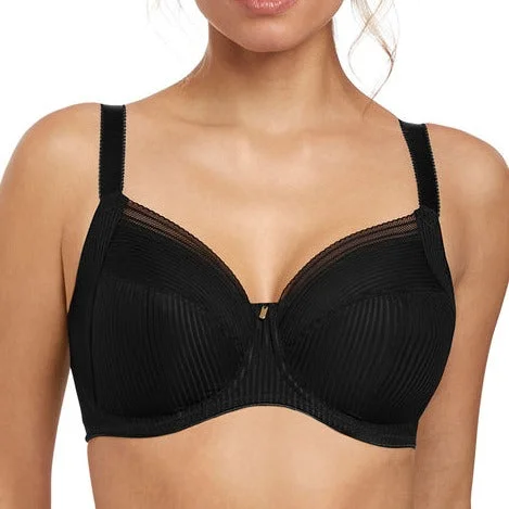 smoothing high-waisted bra for tummy controlFANTASIE FUSION UW FULL CUP SIDE SUPPORT BRA BLACK