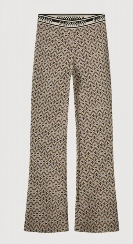 Women's Jodhpurs with V-Shaped CollarDesert Pants In Multicolored