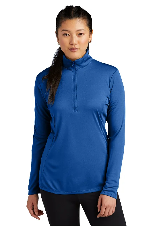 Women's Hooded PulloversSport-Tek Womens Competitor Moisture Wicking 1/4 Zip Sweatshirt - True Royal Blue