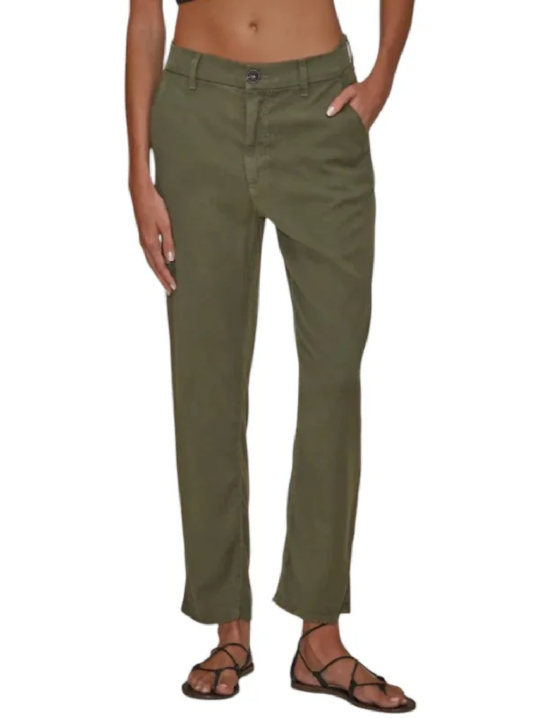 Women's Jodhpur BootsSloane Slim Trouser In Olive Green