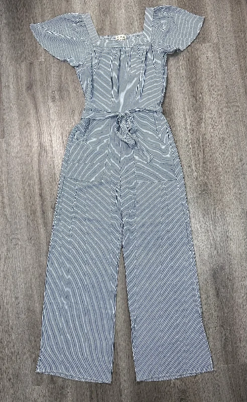 Women's Jumpsuits with HoodJumpsuit By Monteau In Blue & White, Size: S