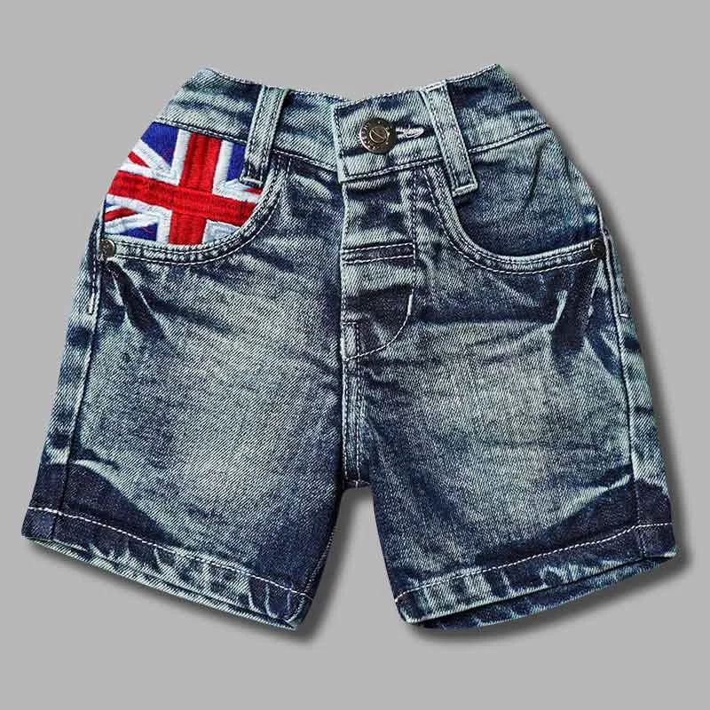 Denim Faded Shorts For Boys