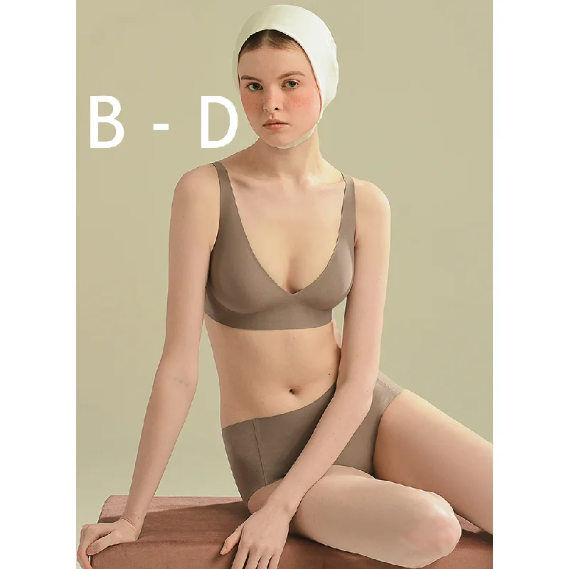 minimizer bra for reduction in bust sizeBonnie Wireless Soft Plunge Bra & Underwear Set in Espresso