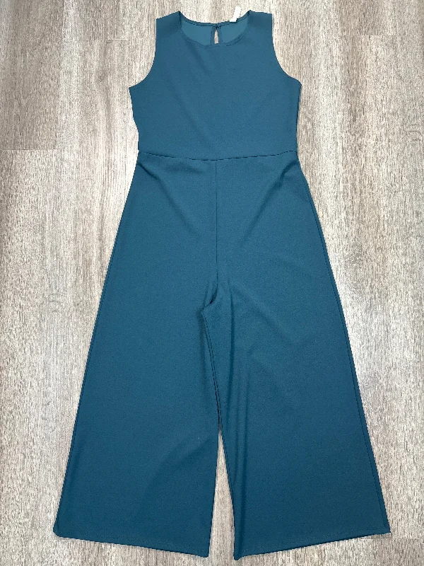 Women's Jumpsuits with Capri LengthJumpsuit By Jolie In Teal, Size: L