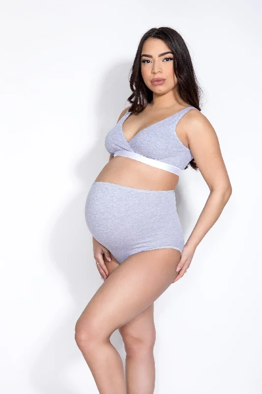 seamless bra with lace detailingJulia maternity brief