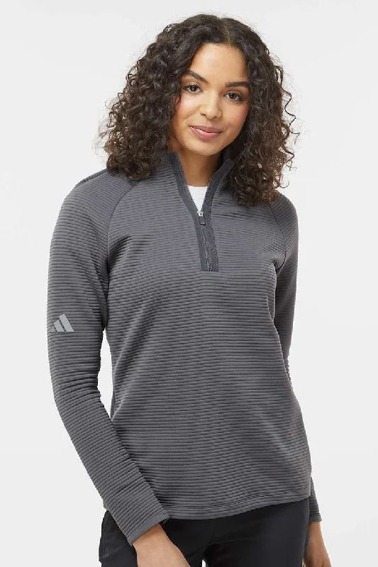 Women's Hooded Sweatshirts with Button PocketsAdidas Womens Spacer 1/4 Zip Sweatshirt - Grey