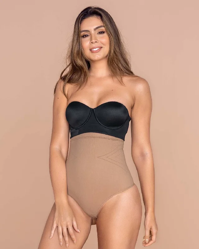 plus-size full-coverage shapewear for dressesINVISIBLE SHAPER W/ THONG