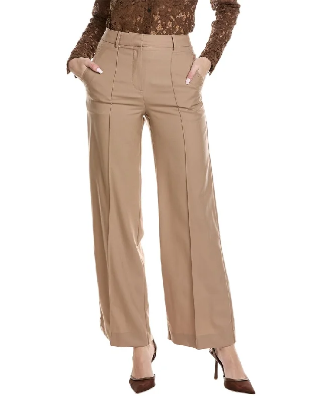 Women's Jodhpurs with U-Shaped NeckReiss Kate Wide Leg Wool Trouser