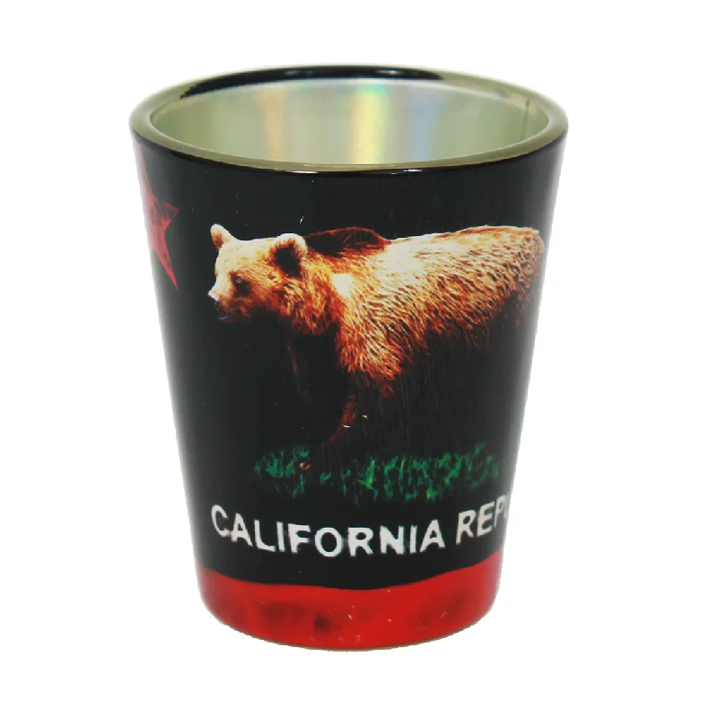 Women's Hooded Sweatshirts with Velvet LiningCalifornia Republic Bear Flag Shot Glass