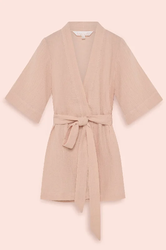 women's pajamas with a touch of luxuryPiper Kids Robe - Blush