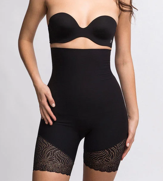 plus-size high-waisted thigh slimmerTop Model Full Shaper