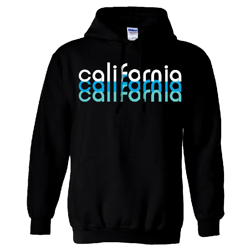 Women's Hooded Sweatshirts with Tweed LiningCalifornia Cool Stacked Sweatshirt Hoodie