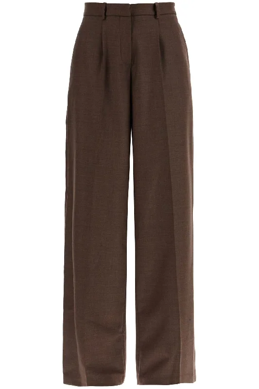 Women's Tapered PantsMagda Butrym Women's Wide Stretch Wool Trousers For Comfortable Fit