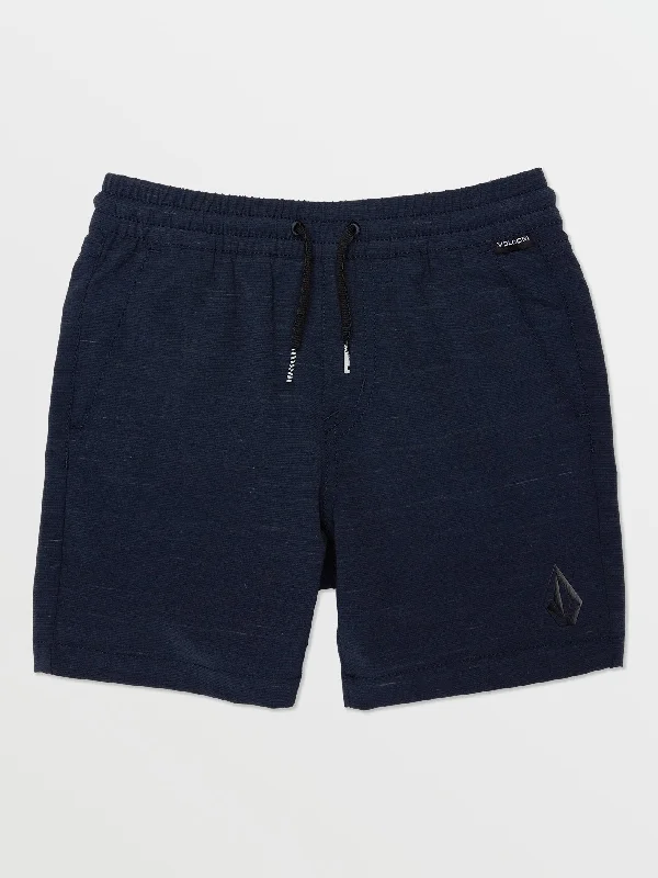 Little Boys Understoned Elastic Waist Hybrid Shorts - Navy