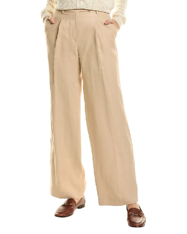 Women's Jodhpurs with PocketsReiss Hollie Wide Leg Linen-Blend Trouser