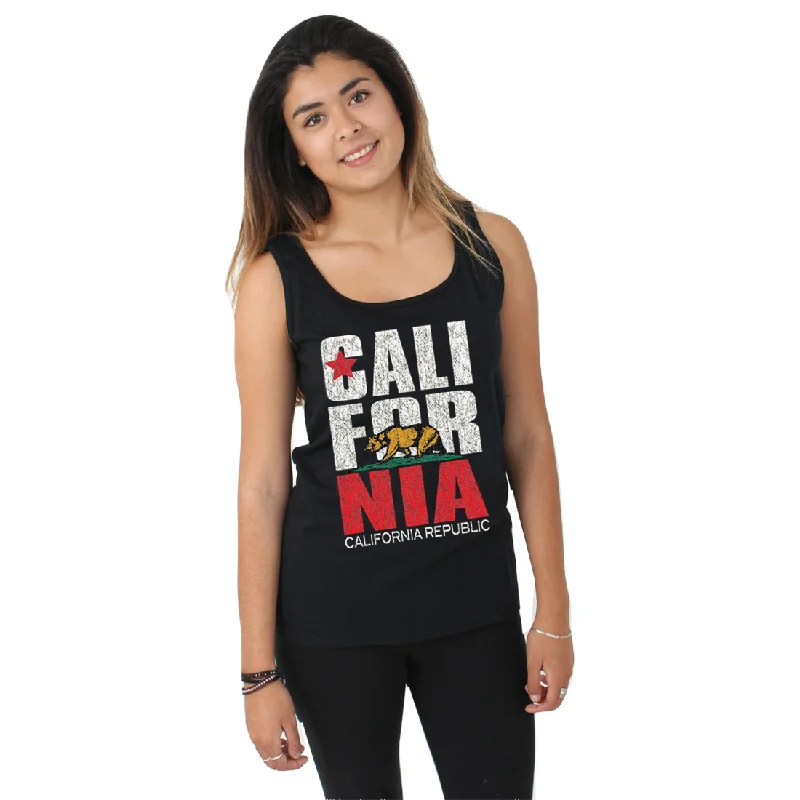 Women's Hooded Sweatshirts with Solid Color LiningCalifornia Republic Vintage Women's Tank Top