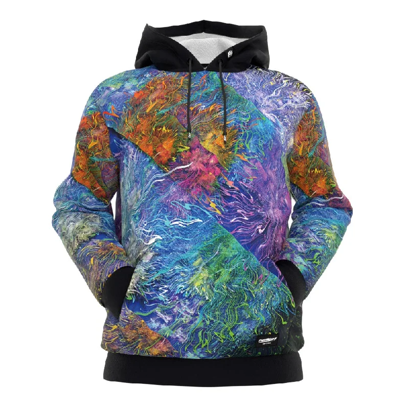 Women's Hooded Sweatshirts with Abstract LiningPacific Paradiseo Hoodie