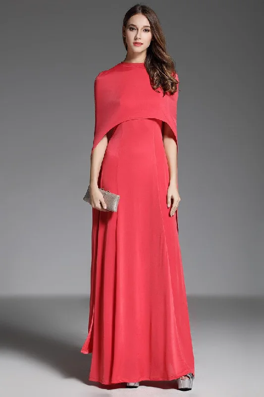 Women's V-Shaped-Neck DressesFashionSierra - Long A Line Fashion Runway Dresses Maxi Gown