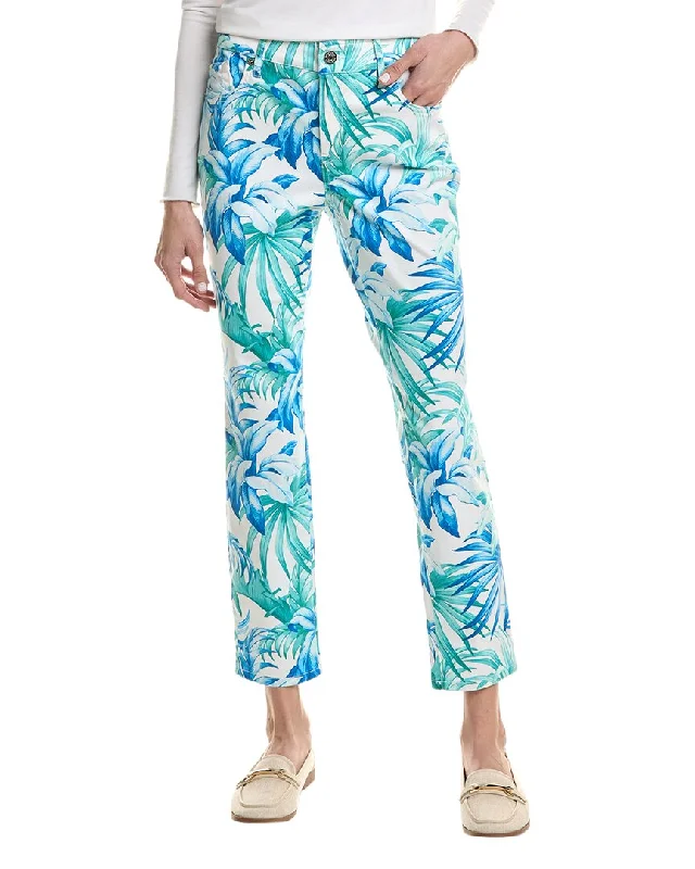 Women's Jodhpurs with Shirt CollarTommy Bahama Legendary Leaves High-Rise Ankle Pant