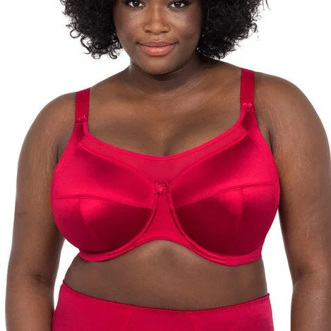 padded plunge sports braGODDESS KEIRA UW FULL CUP BRA CRIMSON