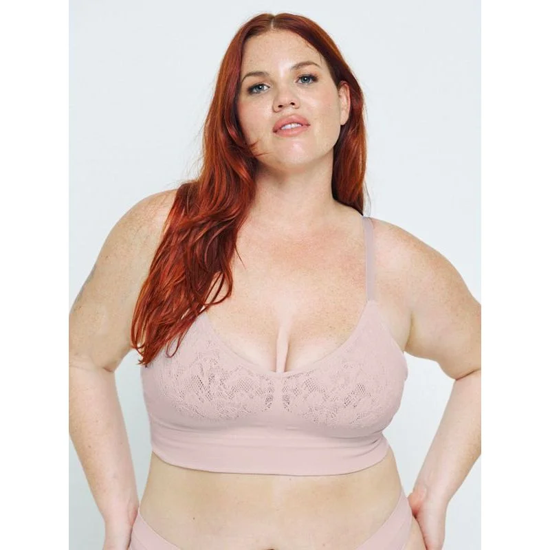 seamless bra for leotardsThe Mid V Lined Wirefree Bra