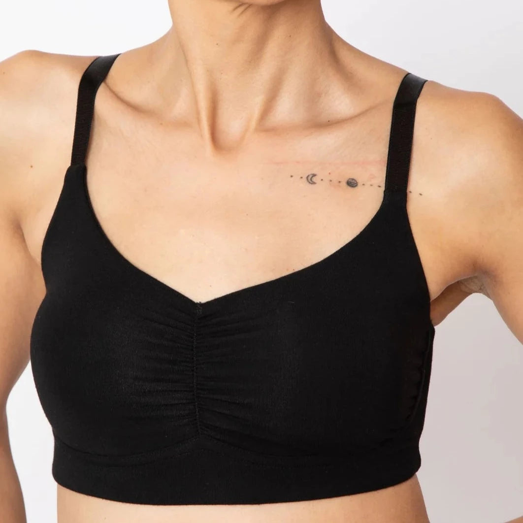 wireless bra with foam cups for shapeANAONO MONICA FULL COVERAGE BRA BLACK