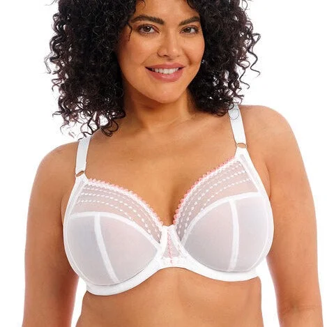 seamless bra with soft cups for all-day comfortELOMI MATILDA UW PLUNGE BRA WHITE