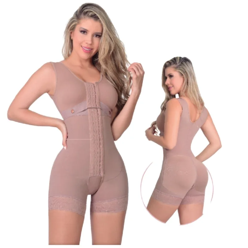 seamless body brief for smoothing under tight-fitting clothesFull Body Post Op Body Shaper with Built in Bra #712