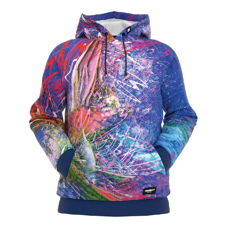 Women's Hooded Sweatshirts with Solid Color LiningColor Collisions Hoodie