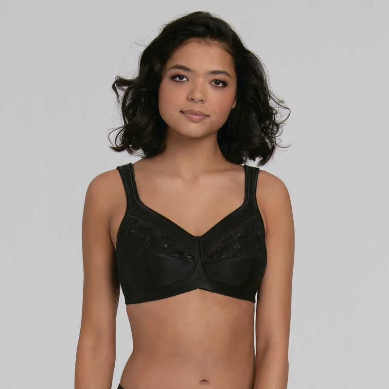 plus-size minimizer bra with smooth cupsANITA SAFINA POST MASTECTOMY BRA BILATERAL BLACK