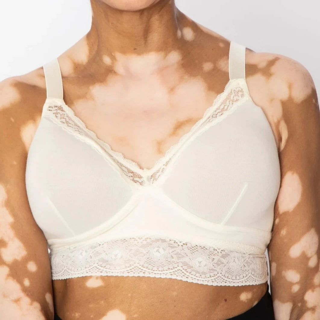 lace overlay convertible braANAONO DELILAH SOFT CUP BRA IVORY