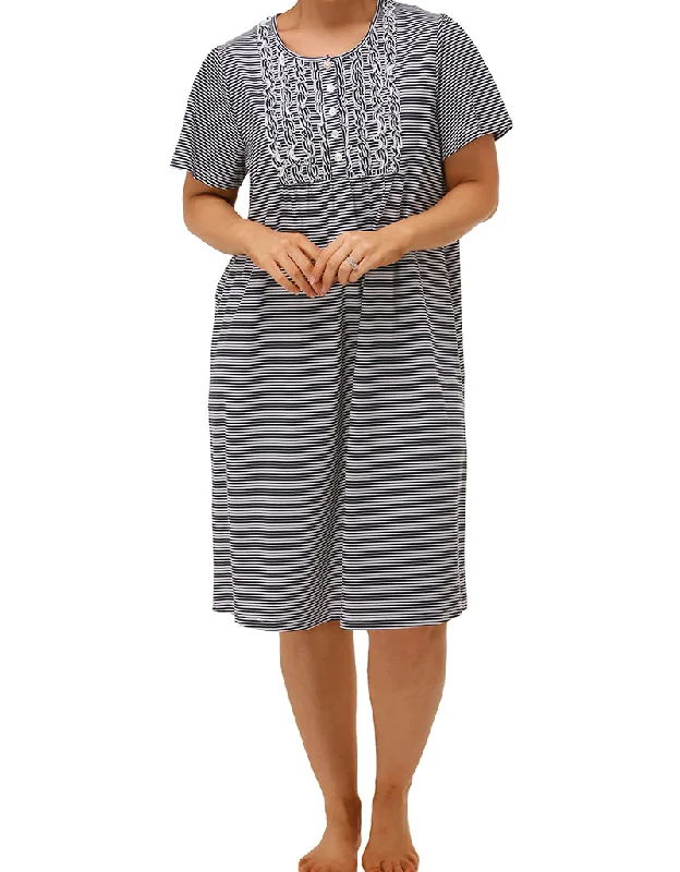 women's pajamas with a perfect blend of style and comfortSchrank Style SK309S StripesCotton Nightie