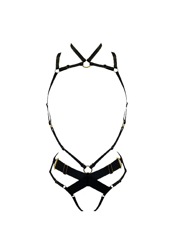 mastectomy bra with foam liningBlack Syra Bondage Body Harness