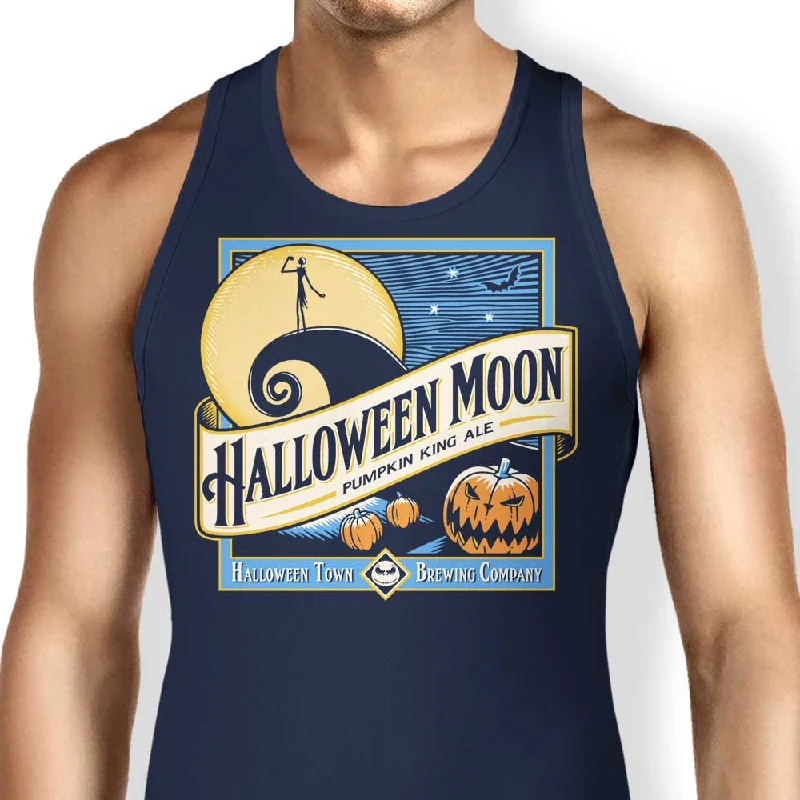 Women's Blouse with Narrow CollarHalloween Moon - Tank Top