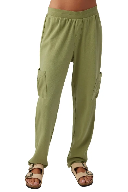 Women's Jodhpurs with Elastic WaistBillow Cargo Pant In Fatigue