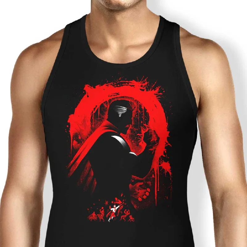 Women's Blouse with Shirt CollarOmni-Villain - Tank Top