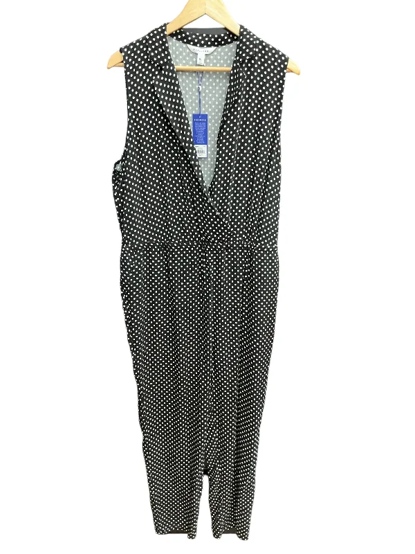 Women's Jumpsuits with Shawl CollarPolkadot Pattern Jumpsuit Clothes Mentor, Size Xl