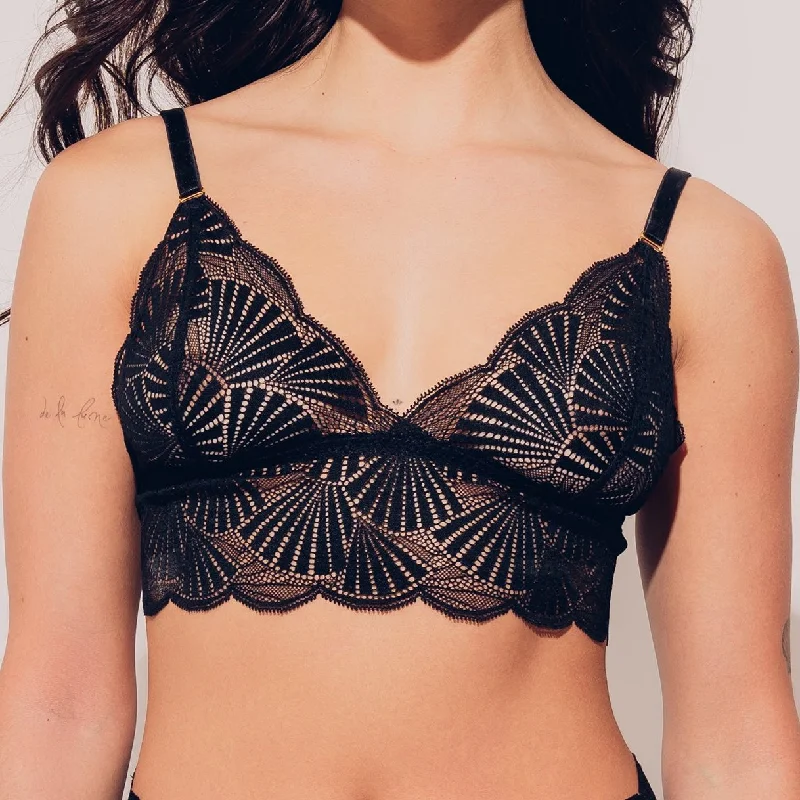 convertible halter braSimplicité Bralette - Black